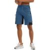 imageTACVASEN Mens Hiking Cargo Shorts 10quot with Zipper Pockets Quick Dry Casual Stretch Golf Work Short Outdoor SummerBlue Grey