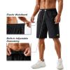 imageTACVASEN Mens Running Athletic Shorts 9quot Quick Dry Workout Gym Shorts Lightweight Summer Shorts 3 Zipper Pockets01black