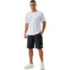 imageTACVASEN Mens Running Athletic Shorts 9quot Quick Dry Workout Gym Shorts Lightweight Summer Shorts 3 Zipper Pockets01black