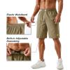 imageTACVASEN Mens Running Athletic Shorts 9quot Quick Dry Workout Gym Shorts Lightweight Summer Shorts 3 Zipper Pockets03khaki