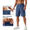 imageTACVASEN Mens Running Athletic Shorts 9quot Quick Dry Workout Gym Shorts Lightweight Summer Shorts 3 Zipper Pockets04blue Grey