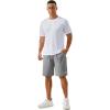 imageTACVASEN Mens Running Athletic Shorts 9quot Quick Dry Workout Gym Shorts Lightweight Summer Shorts 3 Zipper Pockets05light Grey
