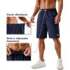 imageTACVASEN Mens Running Athletic Shorts 9quot Quick Dry Workout Gym Shorts Lightweight Summer Shorts 3 Zipper Pockets06navy