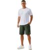 imageTACVASEN Mens Running Athletic Shorts 9quot Quick Dry Workout Gym Shorts Lightweight Summer Shorts 3 Zipper Pockets07green