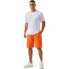 imageTACVASEN Mens Running Athletic Shorts 9quot Quick Dry Workout Gym Shorts Lightweight Summer Shorts 3 Zipper Pockets08orange