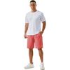imageTACVASEN Mens Running Athletic Shorts 9quot Quick Dry Workout Gym Shorts Lightweight Summer Shorts 3 Zipper Pockets10watermelon Red