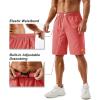 imageTACVASEN Mens Running Athletic Shorts 9quot Quick Dry Workout Gym Shorts Lightweight Summer Shorts 3 Zipper Pockets10watermelon Red