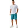 imageTACVASEN Mens Running Athletic Shorts 9quot Quick Dry Workout Gym Shorts Lightweight Summer Shorts 3 Zipper Pockets12lake Blue