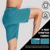 imageTACVASEN Mens Running Athletic Shorts 9quot Quick Dry Workout Gym Shorts Lightweight Summer Shorts 3 Zipper Pockets12lake Blue