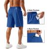 imageTACVASEN Mens Running Athletic Shorts 9quot Quick Dry Workout Gym Shorts Lightweight Summer Shorts 3 Zipper Pockets13royal Blue