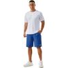 imageTACVASEN Mens Running Athletic Shorts 9quot Quick Dry Workout Gym Shorts Lightweight Summer Shorts 3 Zipper Pockets13royal Blue