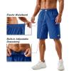 imageTACVASEN Mens Running Athletic Shorts 9quot Quick Dry Workout Gym Shorts Lightweight Summer Shorts 3 Zipper Pockets13royal Blue