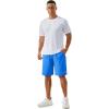 imageTACVASEN Mens Running Athletic Shorts 9quot Quick Dry Workout Gym Shorts Lightweight Summer Shorts 3 Zipper PocketsB Azure