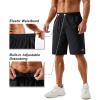 imageTACVASEN Mens Running Athletic Shorts 9quot Quick Dry Workout Gym Shorts Lightweight Summer Shorts 3 Zipper PocketsB Bk