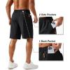 imageTACVASEN Mens Running Athletic Shorts 9quot Quick Dry Workout Gym Shorts Lightweight Summer Shorts 3 Zipper PocketsB Bk