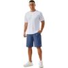 imageTACVASEN Mens Running Athletic Shorts 9quot Quick Dry Workout Gym Shorts Lightweight Summer Shorts 3 Zipper PocketsB Blue Grey