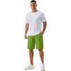 imageTACVASEN Mens Running Athletic Shorts 9quot Quick Dry Workout Gym Shorts Lightweight Summer Shorts 3 Zipper PocketsB Fruit Green