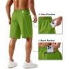 imageTACVASEN Mens Running Athletic Shorts 9quot Quick Dry Workout Gym Shorts Lightweight Summer Shorts 3 Zipper PocketsB Fruit Green