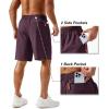 imageTACVASEN Mens Running Athletic Shorts 9quot Quick Dry Workout Gym Shorts Lightweight Summer Shorts 3 Zipper PocketsB Fuchsia