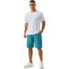 imageTACVASEN Mens Running Athletic Shorts 9quot Quick Dry Workout Gym Shorts Lightweight Summer Shorts 3 Zipper PocketsB Lake Blue