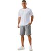 imageTACVASEN Mens Running Athletic Shorts 9quot Quick Dry Workout Gym Shorts Lightweight Summer Shorts 3 Zipper PocketsB Light Grey
