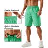 imageTACVASEN Mens Running Athletic Shorts 9quot Quick Dry Workout Gym Shorts Lightweight Summer Shorts 3 Zipper PocketsB Mint Green