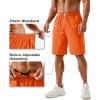 imageTACVASEN Mens Running Athletic Shorts 9quot Quick Dry Workout Gym Shorts Lightweight Summer Shorts 3 Zipper PocketsB Orange