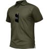 imageTACVASEN Mens Polo Shirts Dry Fit Tactical Golf Polos Short Sleeve Shirt UPF 50 Performance Collared Work AthleticArmygreen