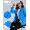 imageTACVASEN Womens Lightweight Puffer Jacket with Hood Pockets Quilted Padded Fullzip Winter CoatAzure Blue