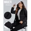 imageTACVASEN Womens Lightweight Puffer Jacket with Hood Pockets Quilted Padded Fullzip Winter CoatBlack