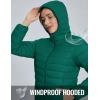 imageTACVASEN Womens Lightweight Puffer Jacket with Hood Pockets Quilted Padded Fullzip Winter CoatEmerald Green