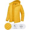 imageTACVASEN Womens Lightweight Puffer Jacket with Hood Pockets Quilted Padded Fullzip Winter CoatGinger