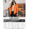 imageTACVASEN Womens Lightweight Puffer Jacket with Hood Pockets Quilted Padded Fullzip Winter CoatOrange