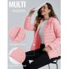 imageTACVASEN Womens Lightweight Puffer Jacket with Hood Pockets Quilted Padded Fullzip Winter CoatPink