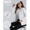 imageTACVASEN Womens Lightweight Puffer Jacket with Hood Pockets Quilted Padded Fullzip Winter CoatWhite