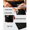 imageTACVASEN Mens 2 in 1 Running Shorts with Liner Quick Dry 5quot Workout Gym Athletic Training Waterproof Short with PocketsBlack