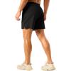 imageTACVASEN Mens 2 in 1 Running Shorts with Liner Quick Dry 5quot Workout Gym Athletic Training Waterproof Short with PocketsBlack