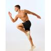 imageTACVASEN Mens 2 in 1 Running Shorts with Liner Quick Dry 5quot Workout Gym Athletic Training Waterproof Short with PocketsBlack