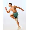 imageTACVASEN Mens 2 in 1 Running Shorts with Liner Quick Dry 5quot Workout Gym Athletic Training Waterproof Short with PocketsFerngreen