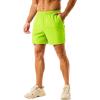 imageTACVASEN Mens 2 in 1 Running Shorts with Liner Quick Dry 5quot Workout Gym Athletic Training Waterproof Short with PocketsFlgreen