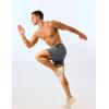 imageTACVASEN Mens 2 in 1 Running Shorts with Liner Quick Dry 5quot Workout Gym Athletic Training Waterproof Short with PocketsMediumgrey