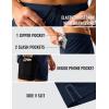 imageTACVASEN Mens 2 in 1 Running Shorts with Liner Quick Dry 5quot Workout Gym Athletic Training Waterproof Short with PocketsNavy