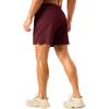 imageTACVASEN Mens 2 in 1 Running Shorts with Liner Quick Dry 5quot Workout Gym Athletic Training Waterproof Short with PocketsWinered