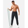 imageTACVASEN Mens Lightweight Athletic Joggers with Zipper Pockets Quick Dry Track Pants for Men Gym Sweatpants Workout GolfBlack