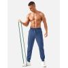 imageTACVASEN Mens Lightweight Athletic Joggers with Zipper Pockets Quick Dry Track Pants for Men Gym Sweatpants Workout GolfBlue Grey
