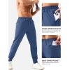 imageTACVASEN Mens Lightweight Athletic Joggers with Zipper Pockets Quick Dry Track Pants for Men Gym Sweatpants Workout GolfBlue Grey