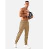 imageTACVASEN Mens Lightweight Athletic Joggers with Zipper Pockets Quick Dry Track Pants for Men Gym Sweatpants Workout GolfKhaki