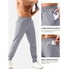 imageTACVASEN Mens Lightweight Athletic Joggers with Zipper Pockets Quick Dry Track Pants for Men Gym Sweatpants Workout GolfLight Grey