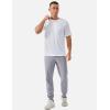 imageTACVASEN Mens Lightweight Athletic Joggers with Zipper Pockets Quick Dry Track Pants for Men Gym Sweatpants Workout GolfLight Grey