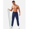 imageTACVASEN Mens Lightweight Athletic Joggers with Zipper Pockets Quick Dry Track Pants for Men Gym Sweatpants Workout GolfNavy Blue